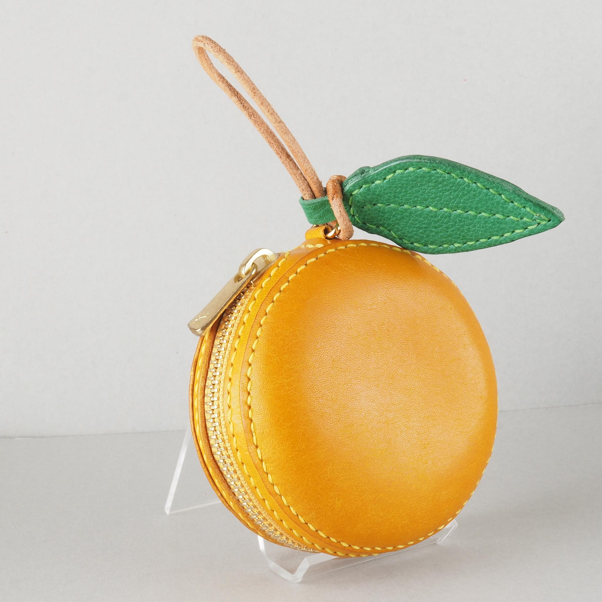 [訳あり]ゆずのマカロン風ポーチ