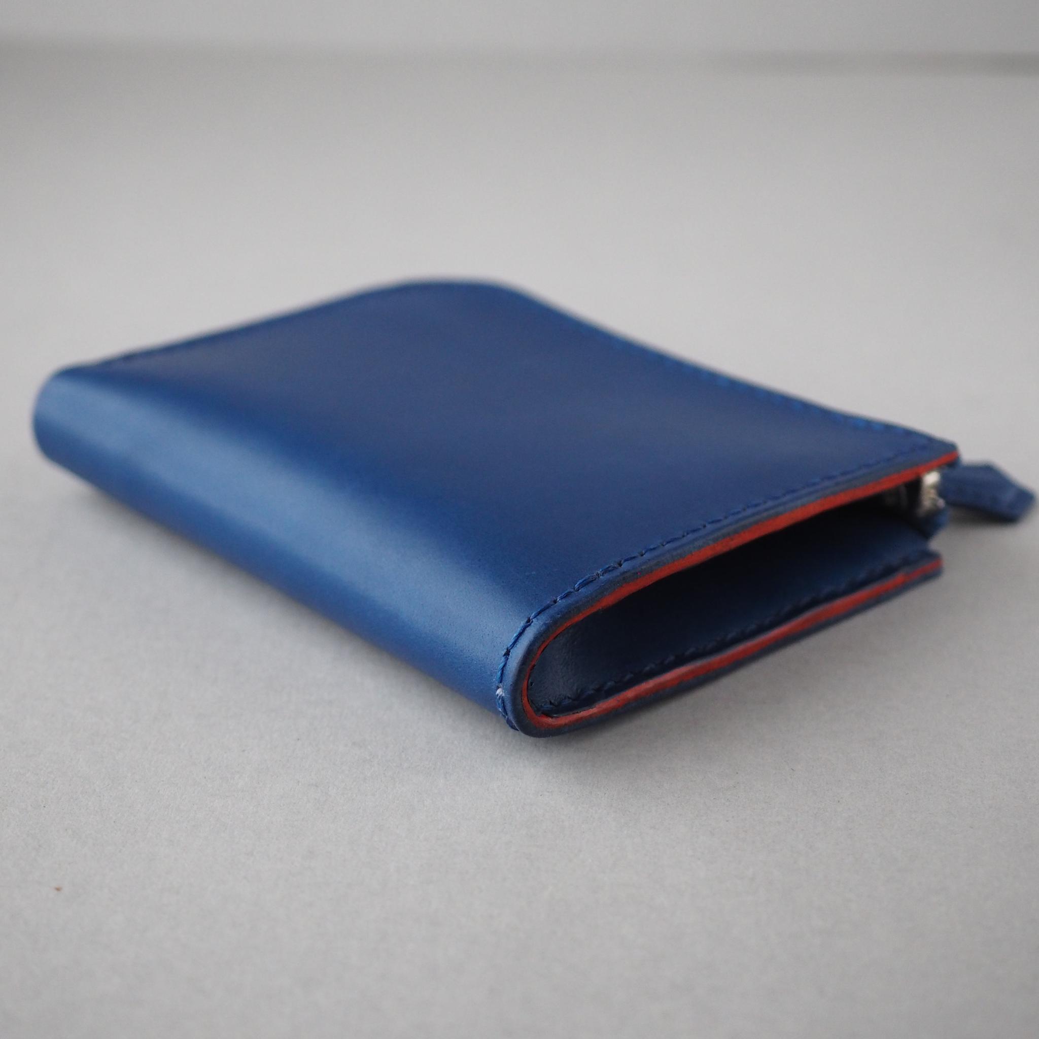 [受注制作]}イタリアンレザー（クラストとカントリー）を使ったL字型ファスナー財布 | 4枚目